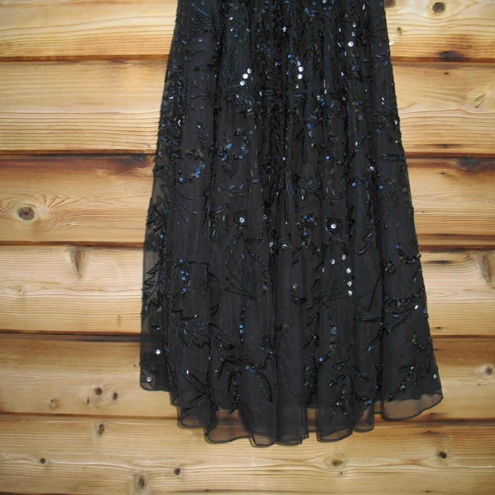 MAC DUGGAL 93898 Black Strapless Embellished A Line Dress - Picture 9 of 13